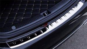 Защитная накладка на задний бампер хромированная для Mercedes Benz W213 2016-